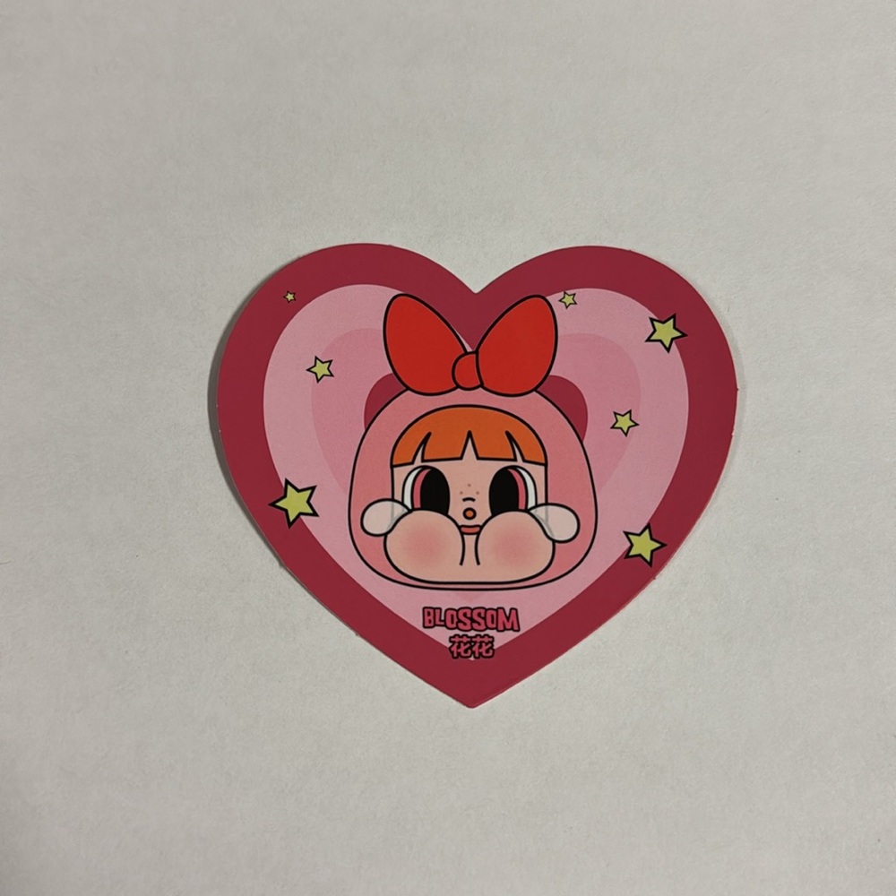 NWOT CRYBABY × Powerpuff Girls Series-Vinyl Face Plush - Blossom (Authentic) - Picture 11 of 14